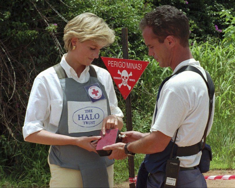 Princess Diana walked through the Angola minefields almost three decades before Prince Harry retraced her footsteps. 