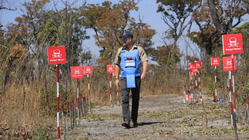 Nearly three decades after Diana’s iconic visit, Prince Harry has returned to Angola’s minefields.