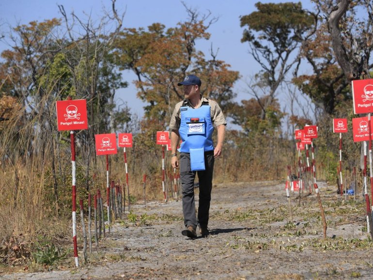 Nearly three decades after Diana’s iconic visit, Prince Harry has returned to Angola’s minefields.