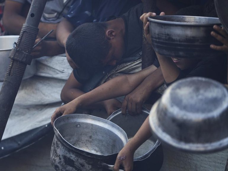 Twenty Palestinians died in a crush while struggling to get food at a community kitchen in Gaza