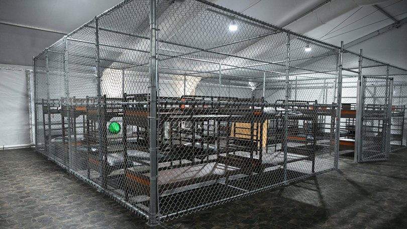 Inside the migrant detention center, dubbed Alligator Alcatraz.