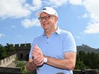 Prime Minister Anthony Albanese at a press conference at the Great Wall of China near Beijing, China, Wednesday, July 16, 2025. 