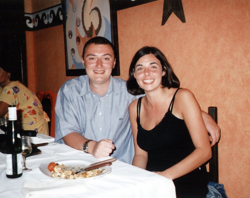 English tourists Peter Falconio and girlfriend Joanne Lees in 2001.