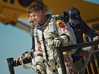 Pilot Felix Baumgartner of Austria jumps out from the capsule during the final manned flight for the Red Bull Stratos mission in Roswell, New Mexico, USA on October 14, 2012 Red Bull Stratos
