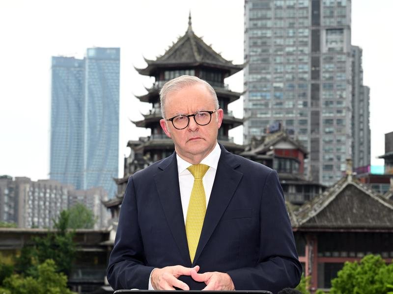 Prime Minister Anthony Albanese defended visiting China's cultural icons after opposition criticism.