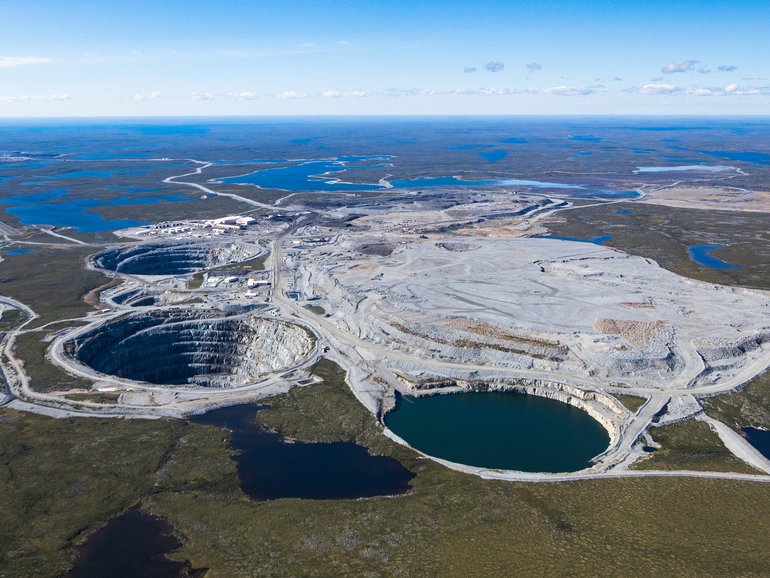 The Ekati diamond mine in Canada's Artic Circle.