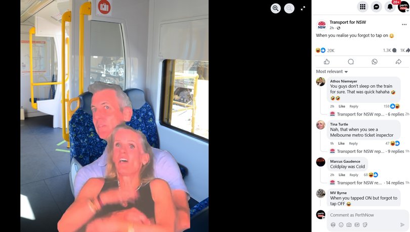 NSW Transport also parodied the now iconic image.