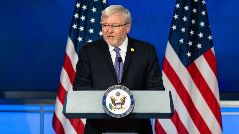 Kevin Rudd says he is confident the issues with the AUKUS sub contract will be resolved.