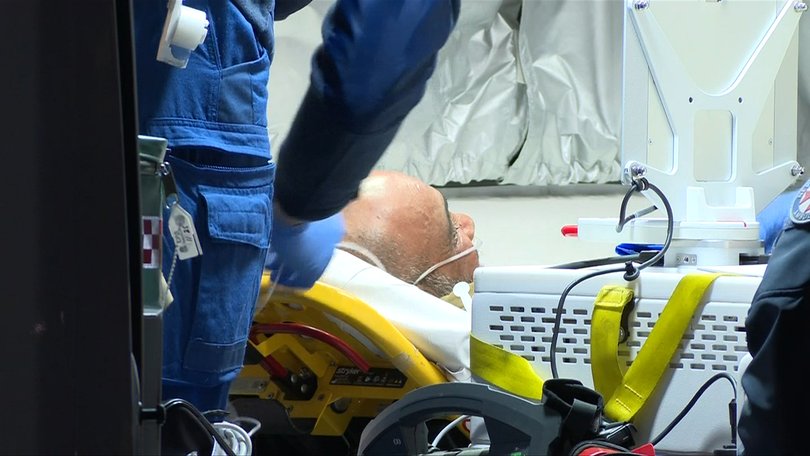A 55-year-old man was taken to hospital with significant head injuries in a stable condition.