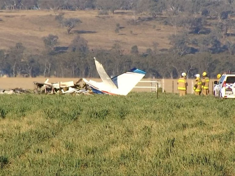 Two men have died following a plane crash in southeastern Queensland.