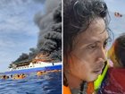 A passenger ferry with hundreds aboard caught fire off Indonesia’s Sulawesi coast, leaving at least five dead.