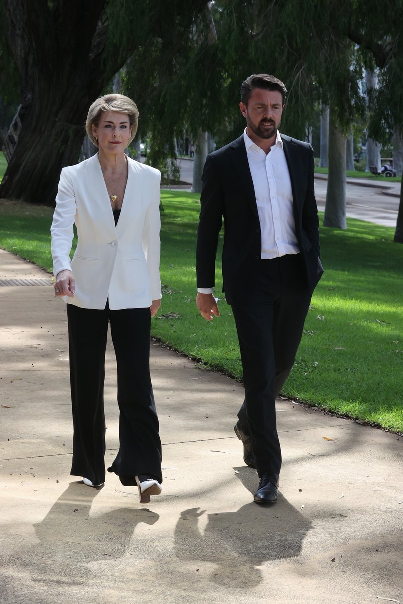Leader of the Opposition in the Senate, Senator Michaelia Cash and Shadow Environment Minister Jonno Duniam.