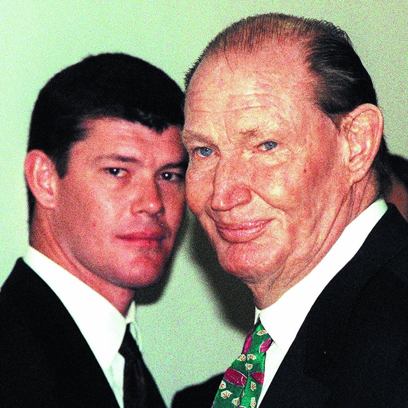 James Packer and Kerry Packer.