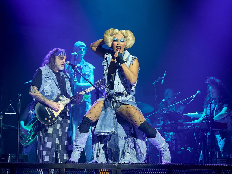 Sean Miley Moore in the Australian production of Hedwig and the Angry Inch.