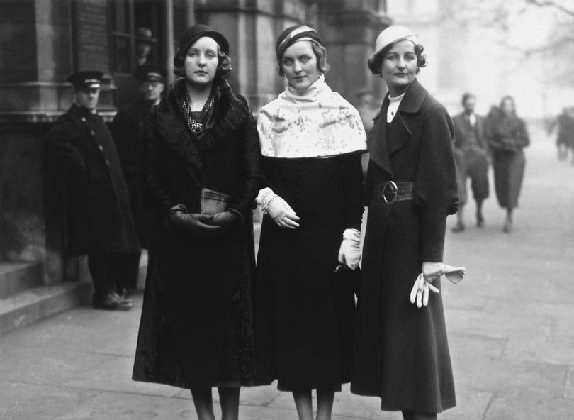 Unity, Diana and Nancy Mitford in 1932.