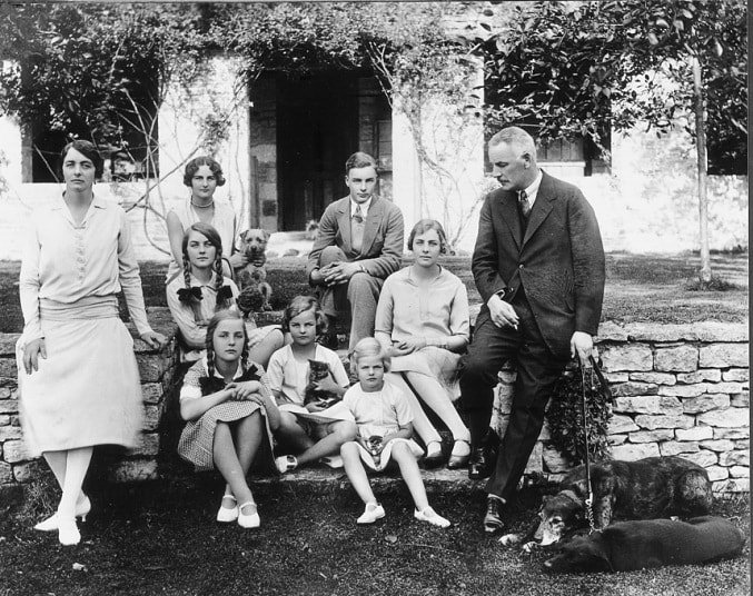 The Mitford family in 1928.