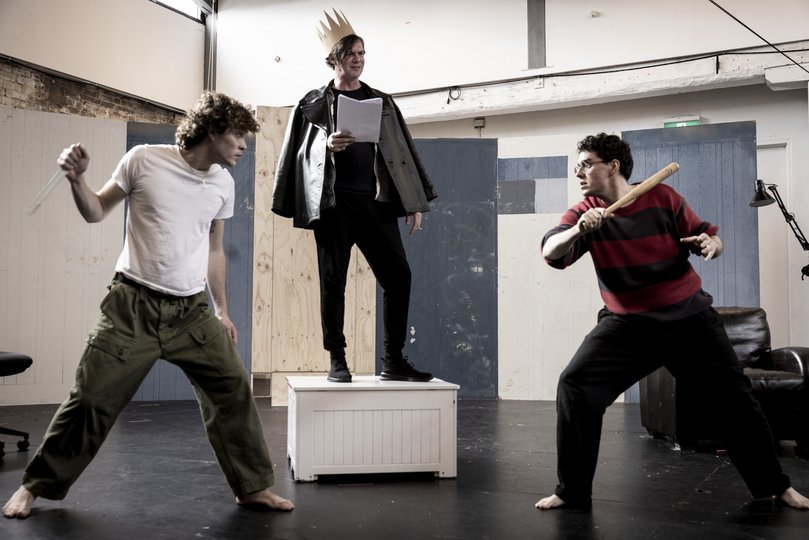 Toby Schmitz in rehearsal at Belvoir St Theatre.