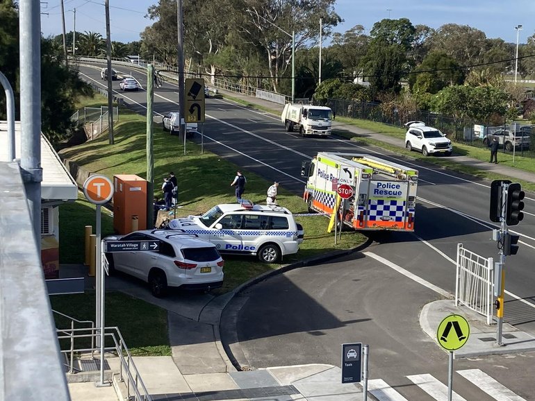 A body has been found near a train station in Newcastle. 