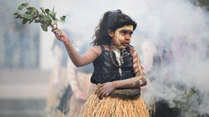 The smoking ceremony to start the 48th parliament at Parliament House in Canberra.