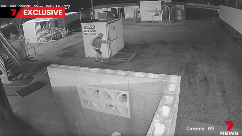 The same walk-in cooler was targeted in four separate break-ins over the past month.