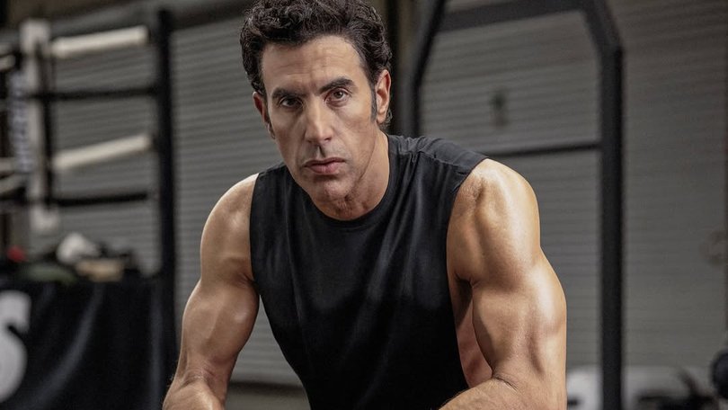 Newly divorced film star Sacha Baron Cohen has shocked fans by debuting a shredded new physique that would not look out of place in a fluorescent green mankini.