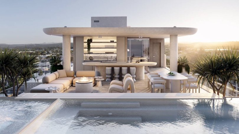 The 272-square-metre penthouse occupies two entire floors of the building with a private rooftop. Pic: GRAYA.