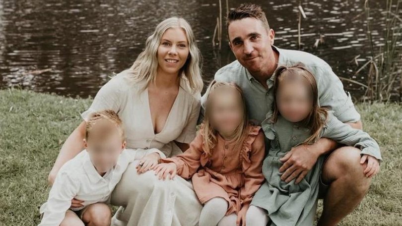 Paul Matts with his wife Danni and their kids. GoFundMe