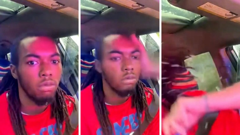 Phone footage from the arrest has gone viral online.