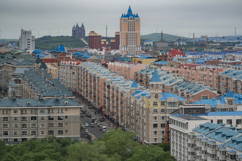 A view of the border town of Manzhouli.