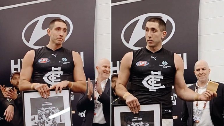 Carlton star Jacob Weitering has revealed he and his wife, Isabel, are starting a family.