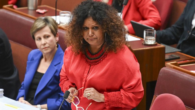 Indigenous Affairs Minister Malarndirri McCarthy in the Senate. Picture: NewsWire / Martin Ollman