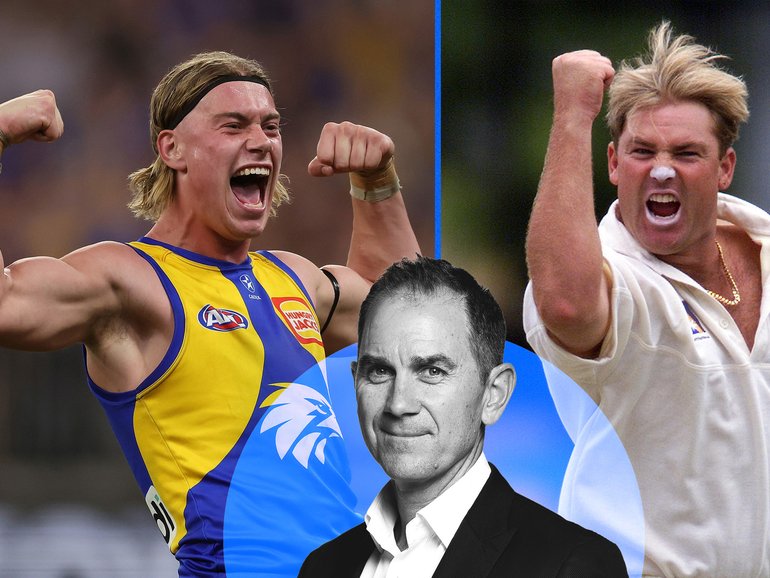 Harley Reid and Shane Warne.