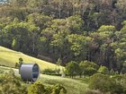 The curved villa was designed by local architect Robin Larsen.
