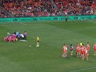Hayden McLean was knocked out immediately. 