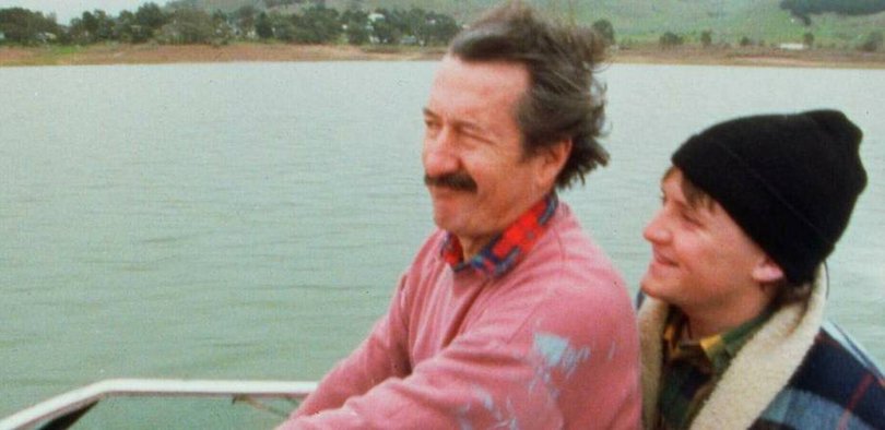 Dale and Daryl Kerrigan speed along Lake Eildon with the smell of two stroke in the air. Pic IMDB - The Castle
