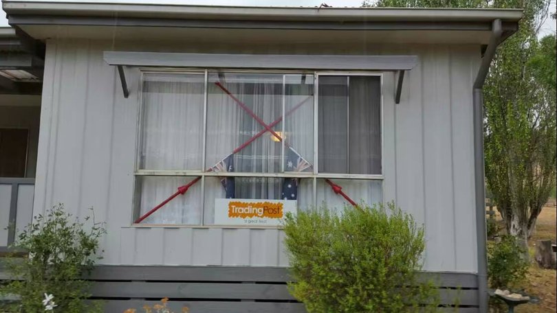 The actual Bonnie Doon AirBnB rental from The Castle - Note jousting sticks - tell 'em they're dreamin' Pic via AirBnB