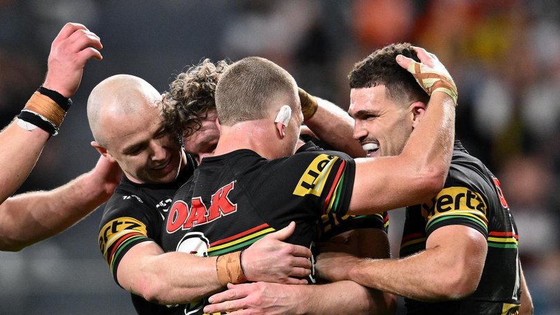The Panthers have kept their NRL top four hopes alive with a dominant win over Wests Tigers.