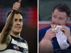 Jeremy Cameron kicked 11 goals as Patrick Dangerfield tucked into a kebab.