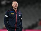 The Demons have reported an online threat made against their coach Simon Goodwin. 