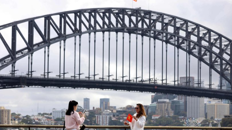 Sydney Harbour Bridge has been the site of several protests. Picture: NewsWire / Damian Shaw