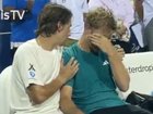 Alex de Minaur consoled Alejandro Davidovich Fokina after winning the Washington Open.