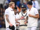 England captain Ben Stokes and bowler Brydon Carse in heated conversation with India’s Ravindra Jadeja. 