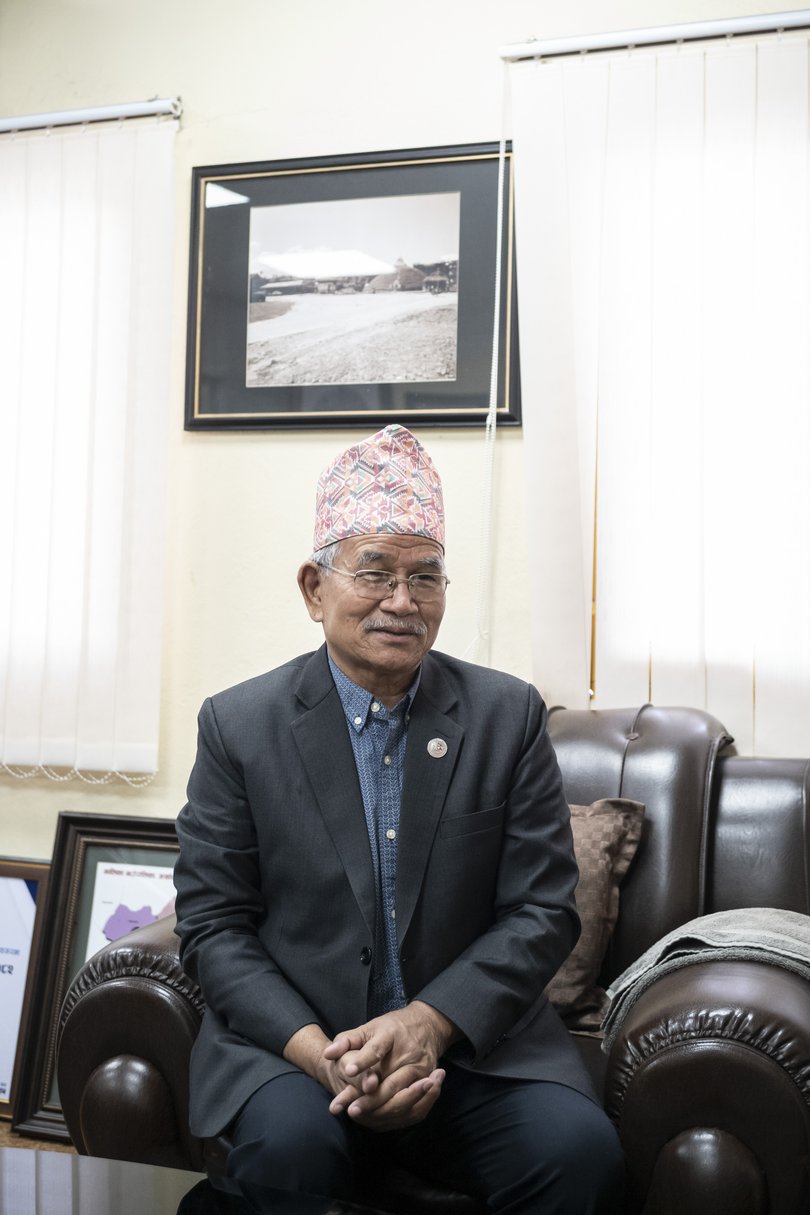 Mayor Chiri Babu Maharjan of Lalitpur says his town is trying to reduce fossil fuels.