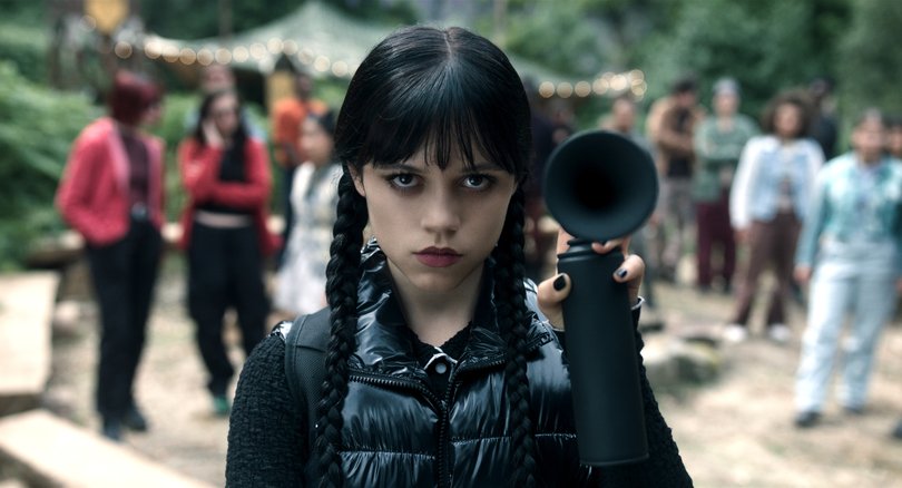 Jenna Ortega in Wednesday season two.