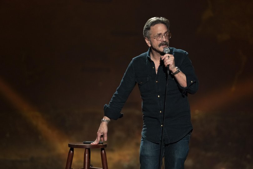 Marc Maron in his stand-up special, Panicked.
