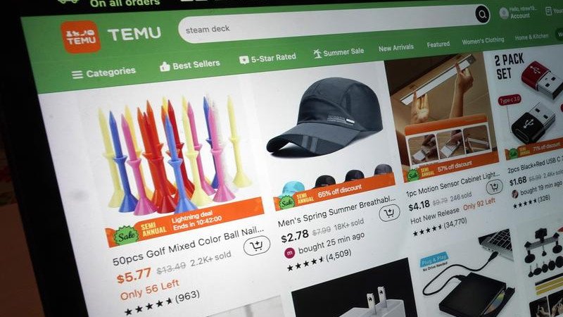 The European Commission said its investigation found “a high risk for consumers in the EU to encounter illegal products” on Temu’s site.