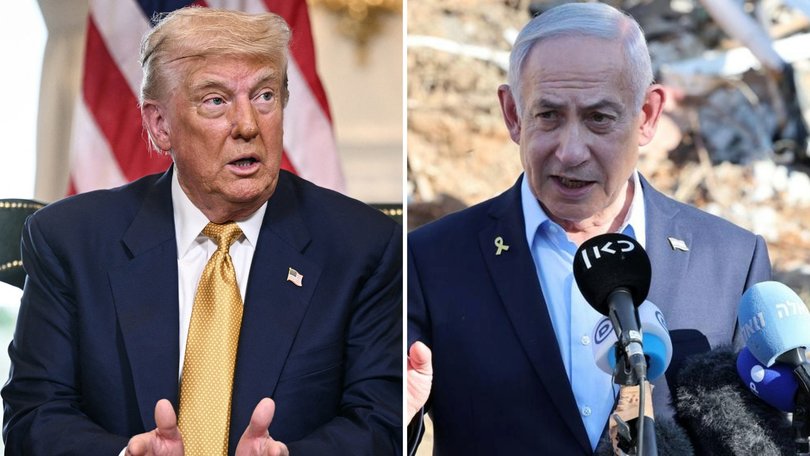 US President Donald Trump says many people are starving in the Gaza Strip and has suggested Israel could do more on humanitarian access.