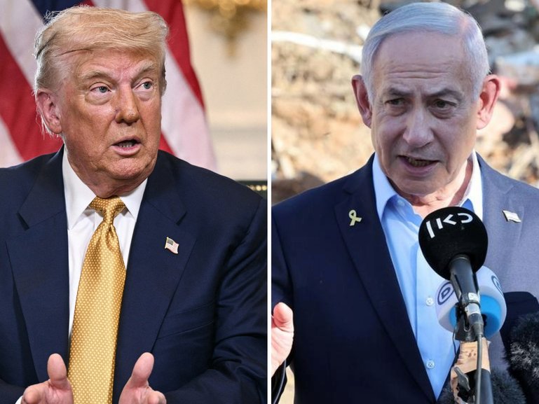 US President Donald Trump says many people are starving in the Gaza Strip and has suggested Israel could do more on humanitarian access.