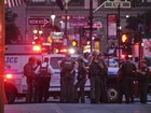 A lone gunman who attacked an office building in Manhattan is dead, New York Police say. (AP PHOTO)
