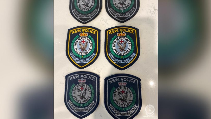 A man allegedly stole 71 pieces of police uniform and insignia, and attempted to sell them.